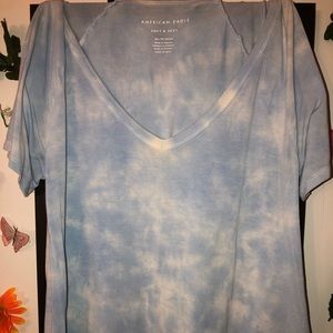 i am selling a tie-die blue and white shirt